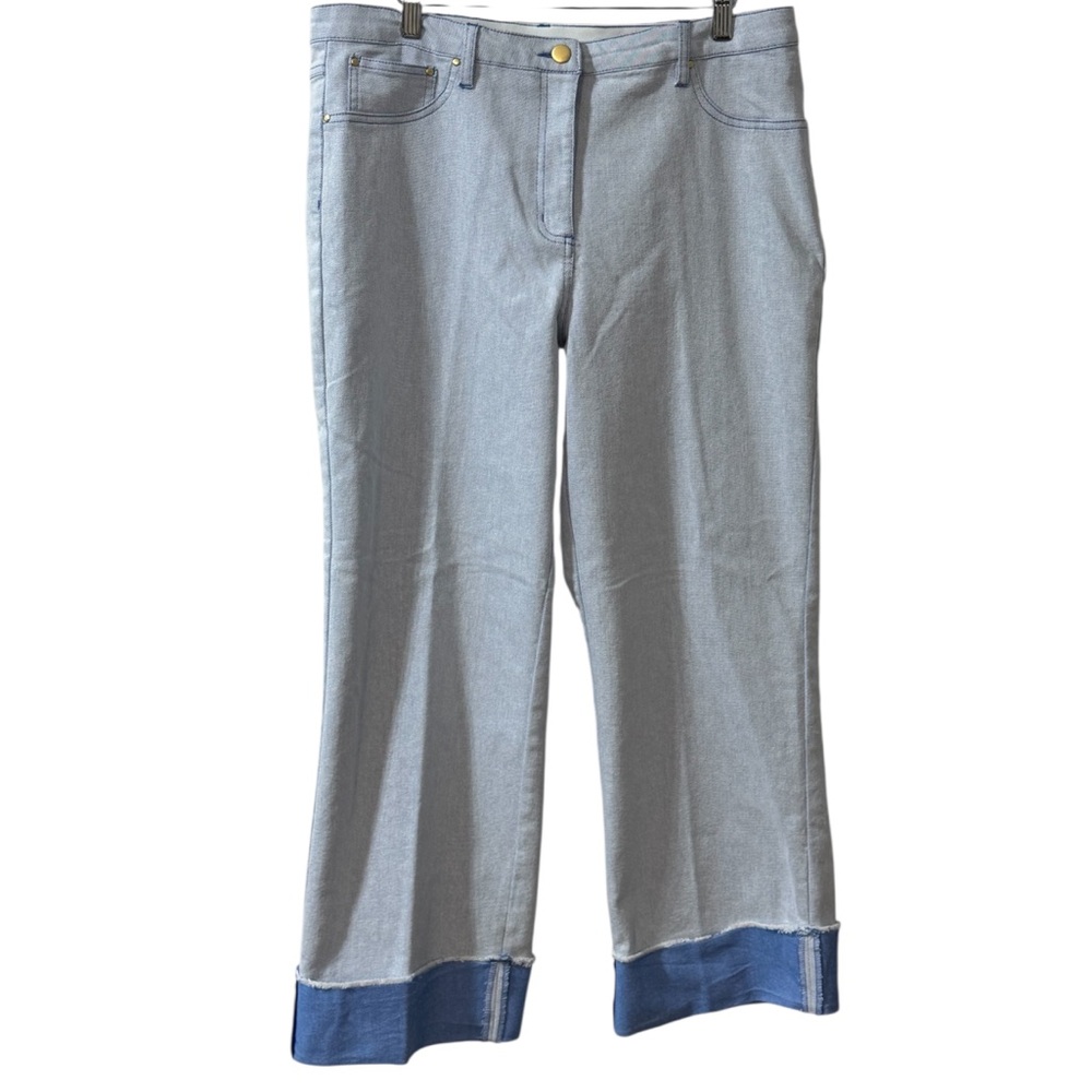 Ruby Rd. Cuffed Pull-On Fly Jeans Size 14